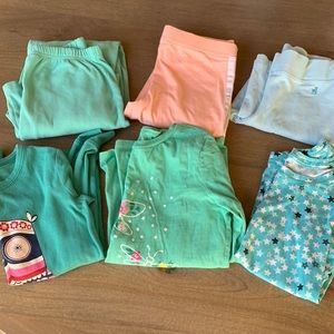 Girls Bundle 6 piece tops & bottoms